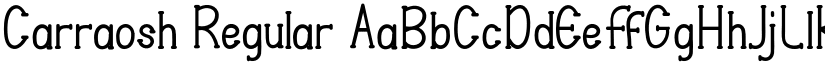 Carraosh Regular font