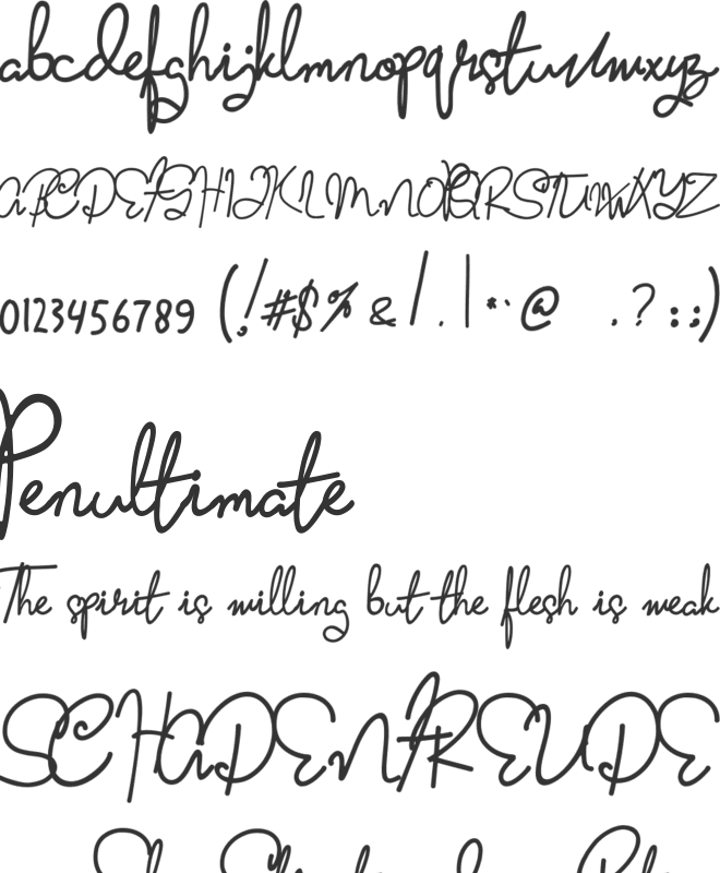 Sabareh font preview