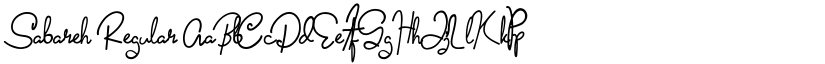 Sabareh Regular font