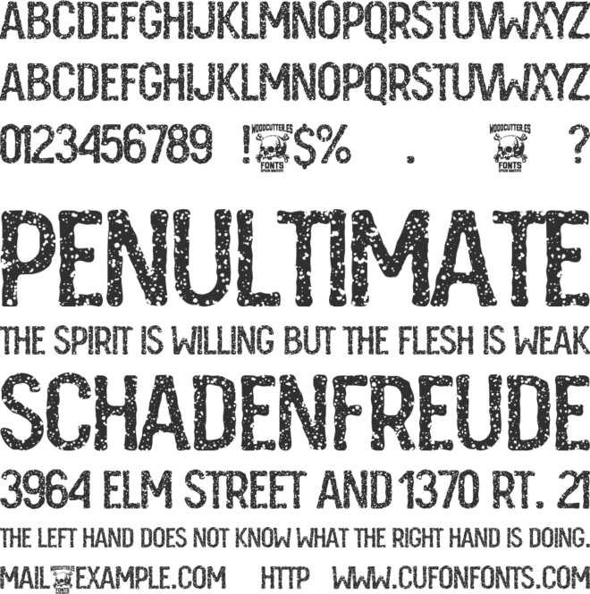 Benedicto font preview