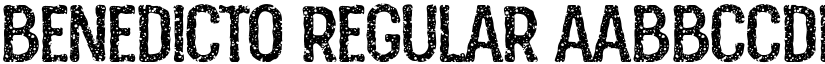 Benedicto Regular font