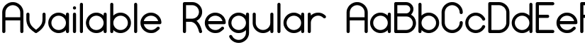 Available Regular font