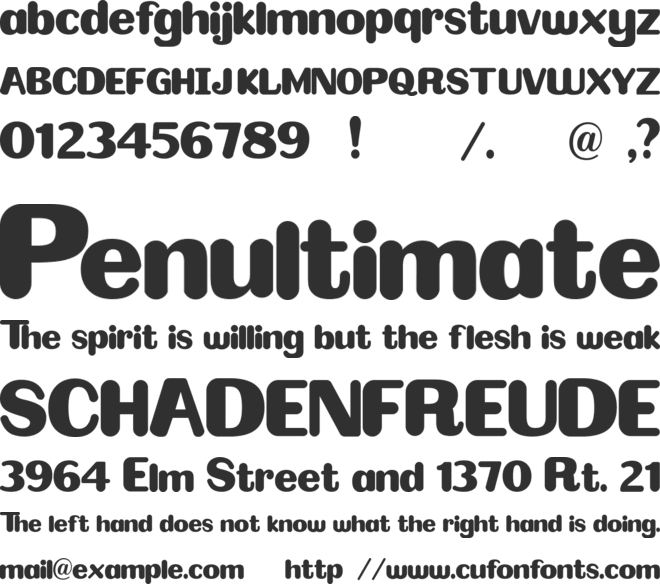 Omelette font preview