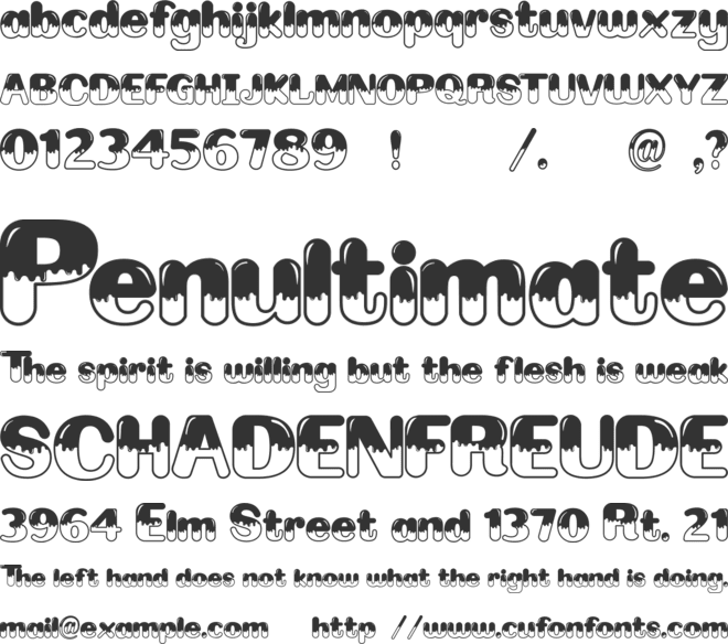 Winter Fall font preview