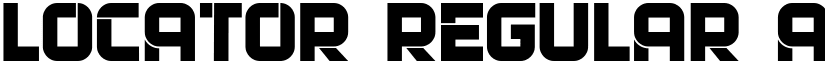 Locator Regular font
