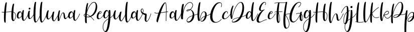 Hailluna Regular font