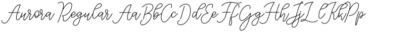 Aurora Regular font