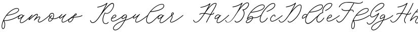 famous Regular font