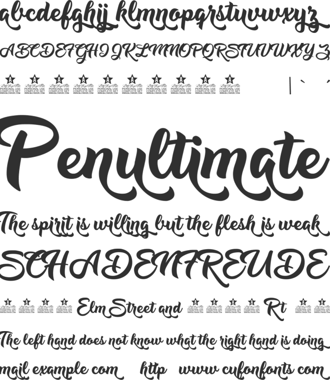 Music Magic Personal Use font preview