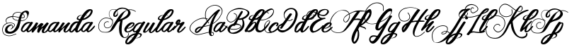 Samanda Regular font