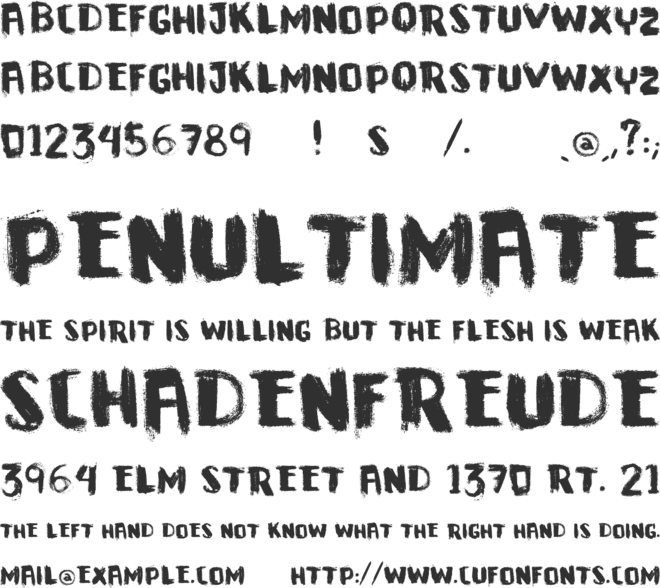 VTKS Downtown font preview