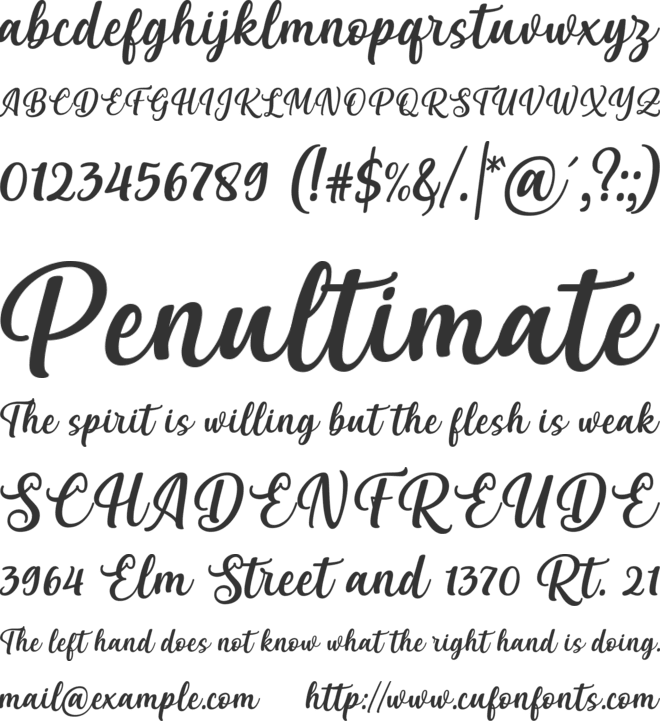 Vitalia Sesha font preview
