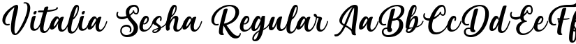 Vitalia Sesha Regular font