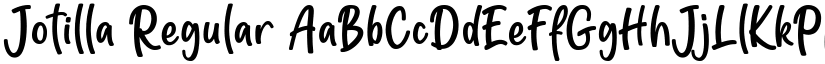 Jotilla Regular font