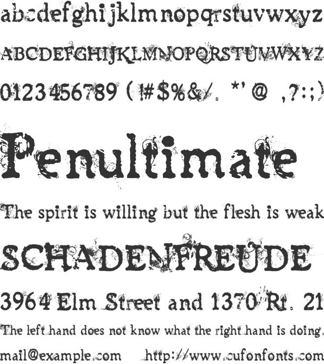 James Han font preview