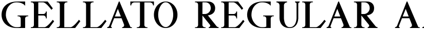 GELLATO Regular font