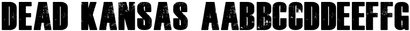 Dead Kansas font