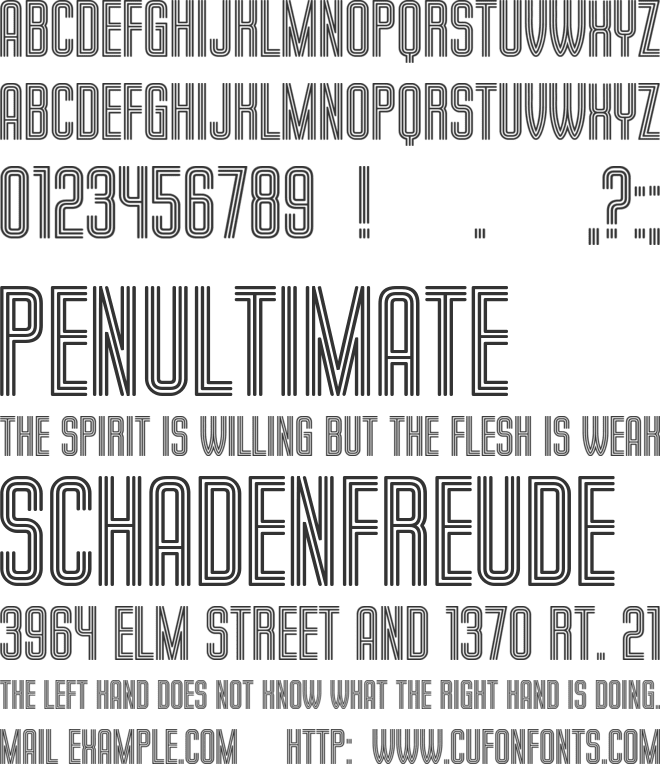 Milk and Chocolate font preview