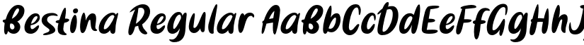 Bestina Regular font