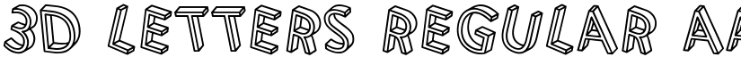3D Letters Regular font