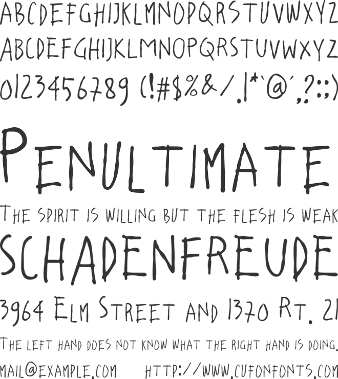 lossboom font preview