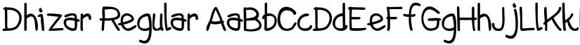 Dhizar Regular font