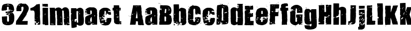 321impact font