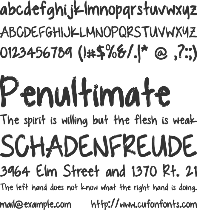 KUASQUE font preview