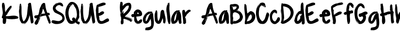 KUASQUE Regular font