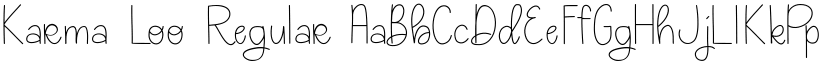 Karma Loo Regular font
