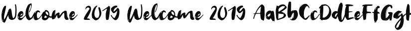 Welcome 2019 font download