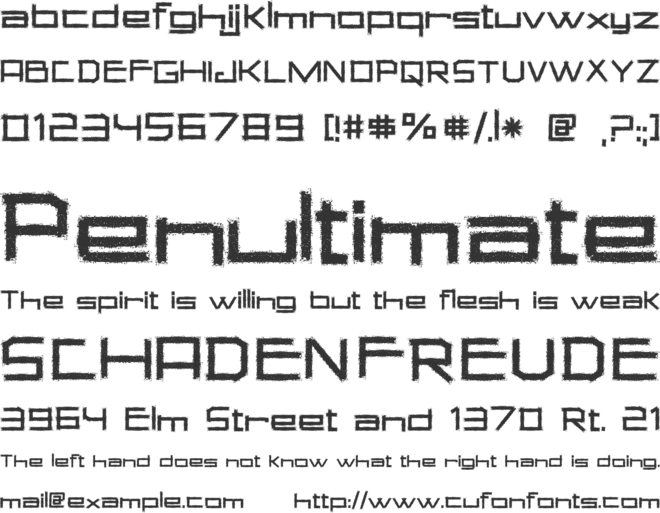 Square Chalk font preview