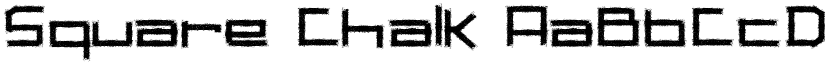 Square Chalk font