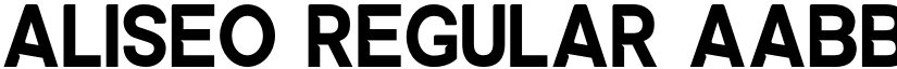 ALISEO Regular font