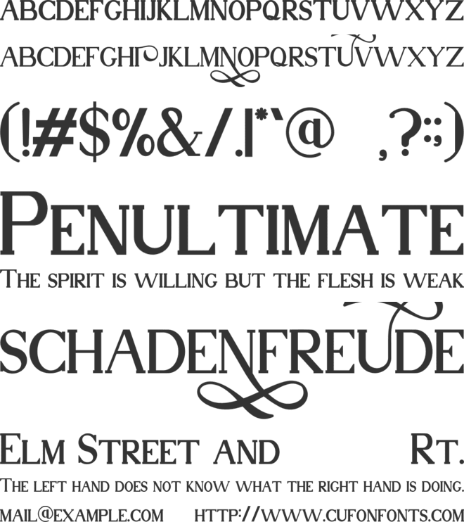 Nuri font preview