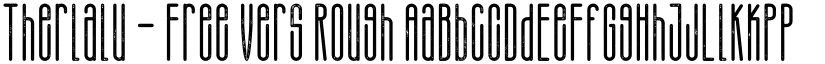 Therlalu - Free Vers Rough font