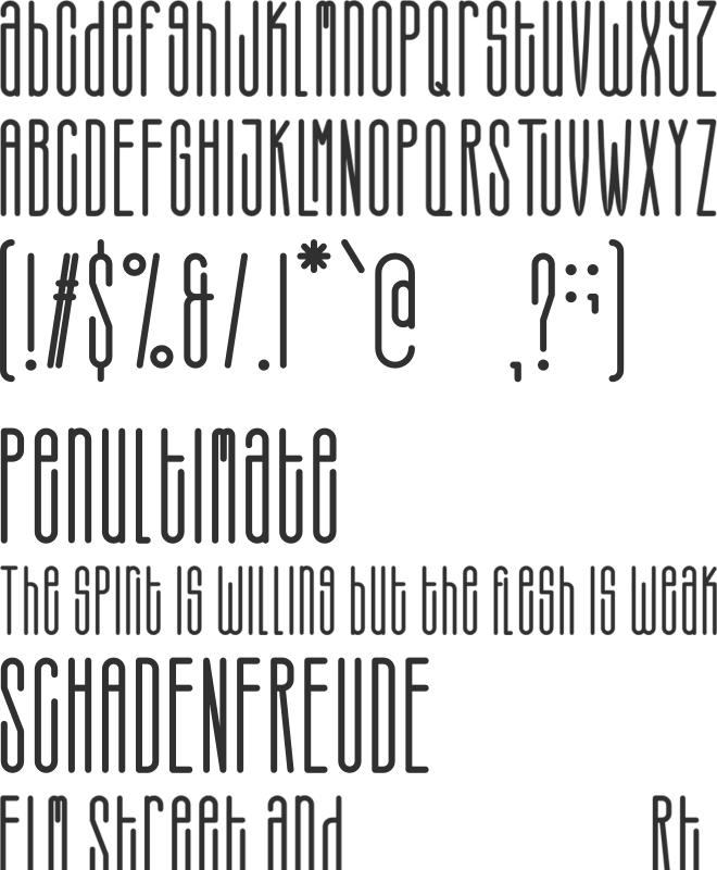 Therlalu - Free Vers font preview