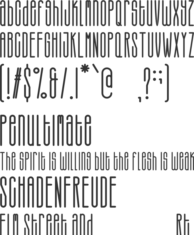 Therlalu - Free Vers font preview