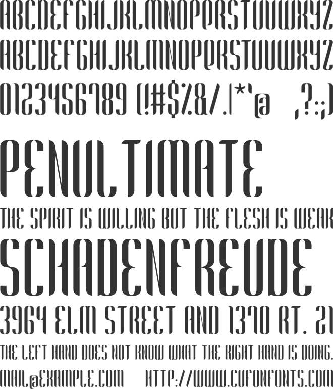Harmonial font preview