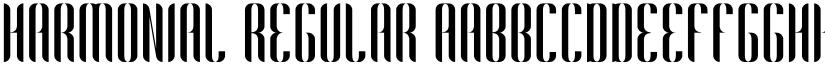 Harmonial Regular font