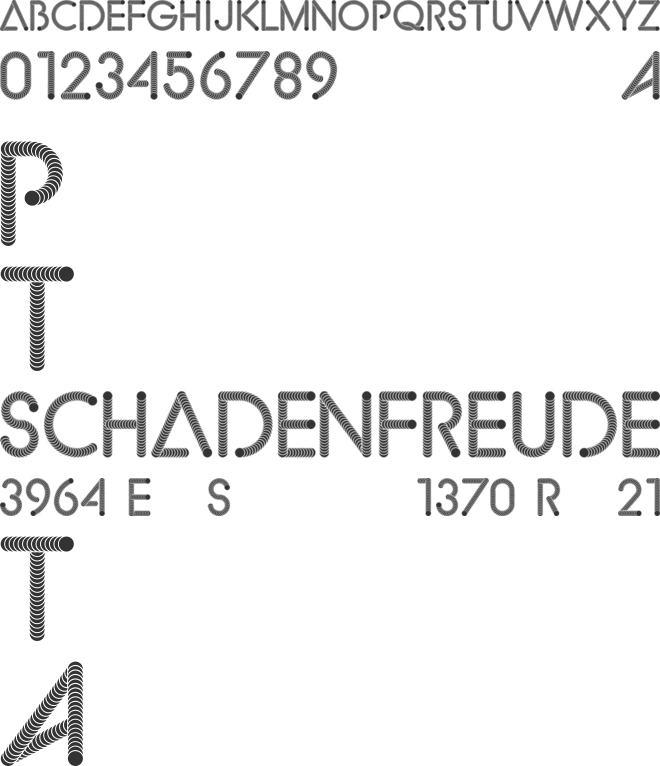 LesTuyaux font preview