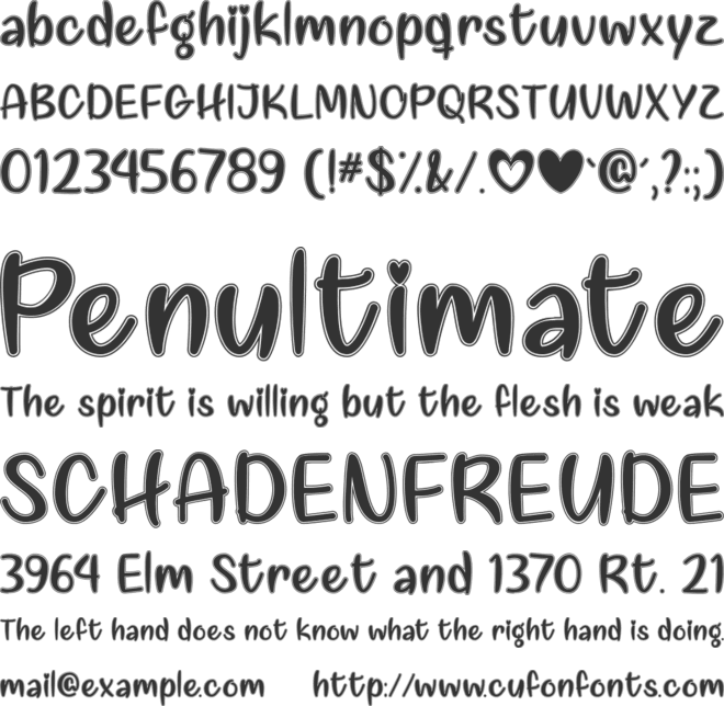 Love Like This font preview