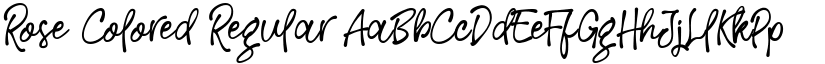 Rose Colored Regular font