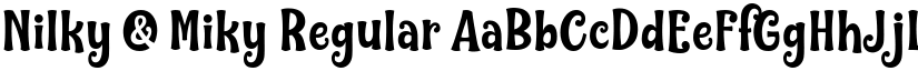 Nilky & Miky Regular font