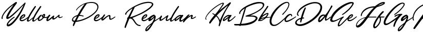 Yellow Pen Regular font