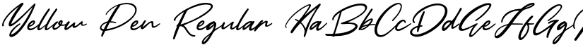 Yellow Pen Regular font