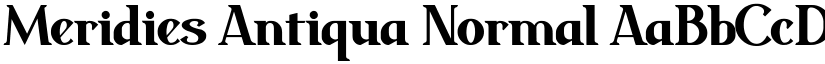 Meridies Antiqua Normal font