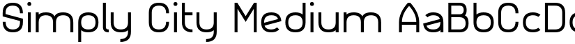 Simply City Medium font
