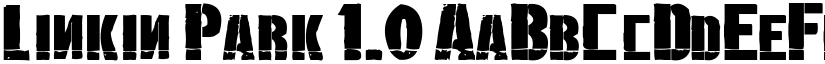 Linkin Park 1.0 font