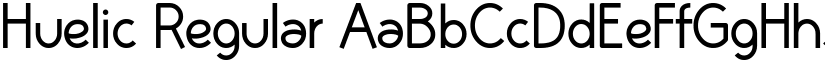 Huelic Regular font